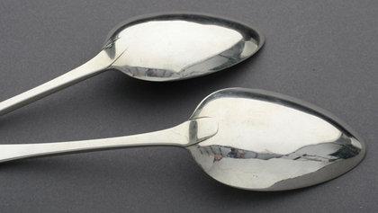 Scottish Georgian Silver Celtic Pointed Tablespoons (Pair) - Alexander Ziegler